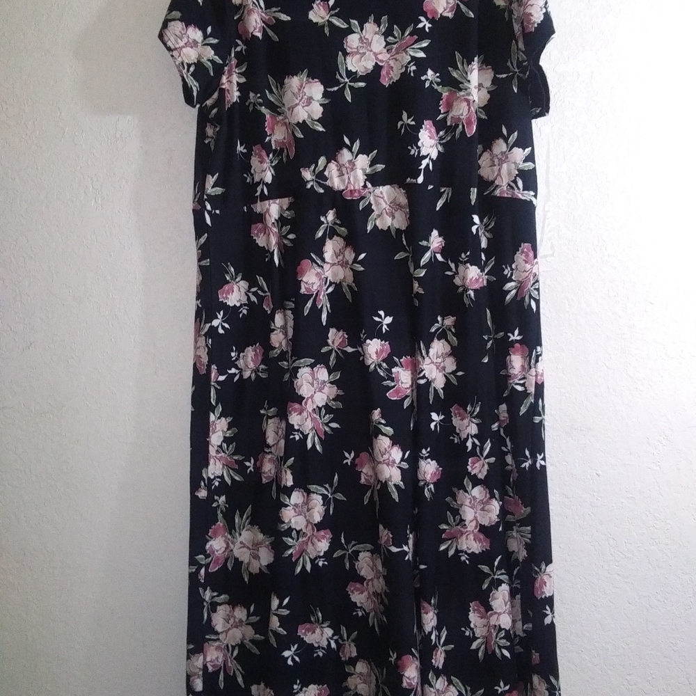 Chaps, Summer floral print dress, ladies, 3X
